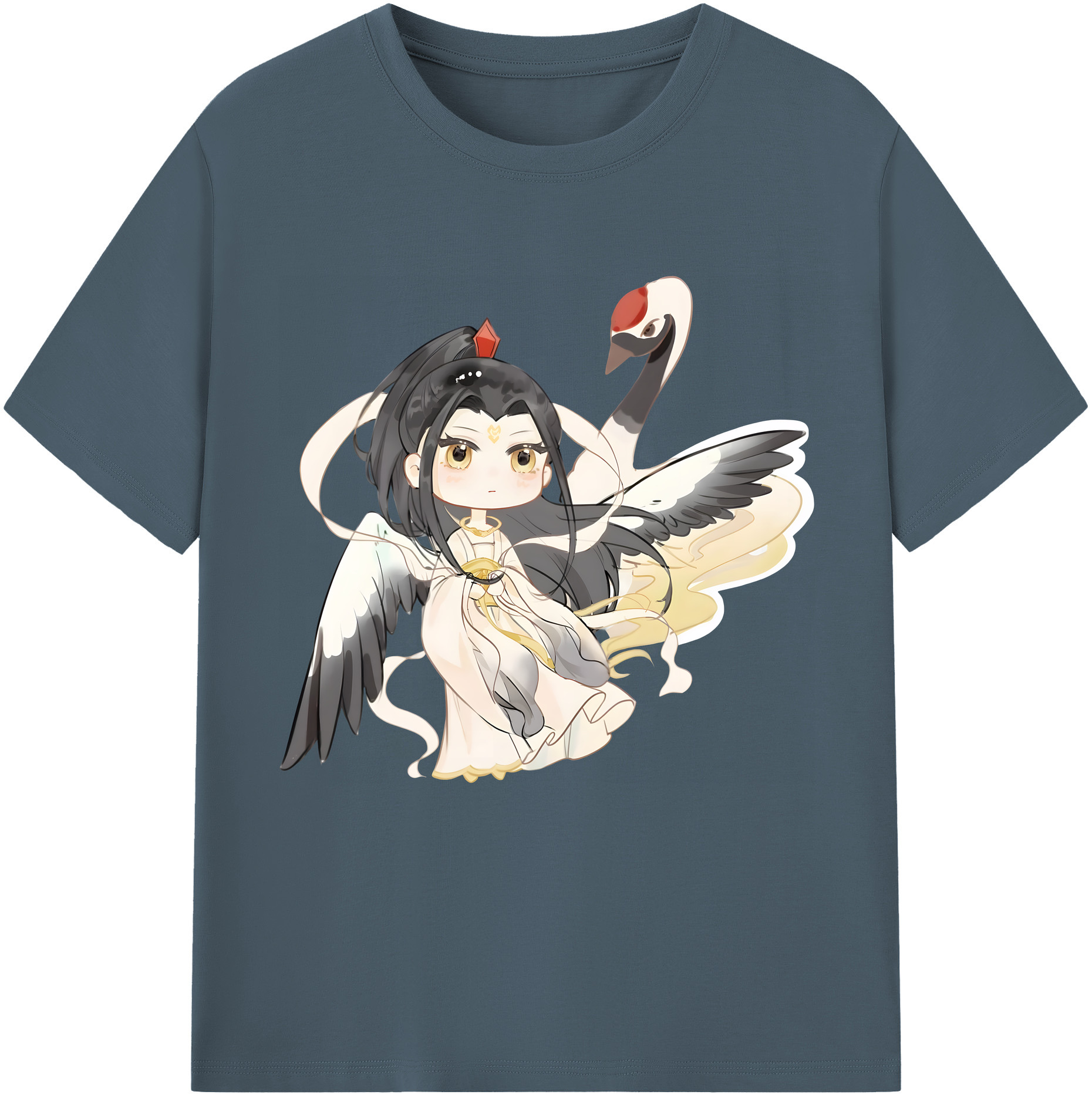 （画像用） Ne Zha 2 ナタ 魔童の大暴れ 綿100％半袖Tシャツ（フロントプリント）